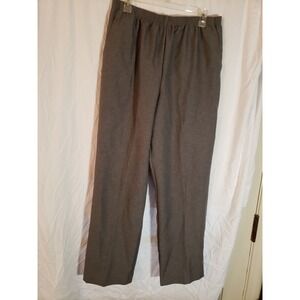 Women's Alfred Dunner Gray Dress Pants Size 16 (H207)